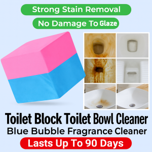 Toilet Bowl Cleaner Blue Bubble Toilet Block Cleaner