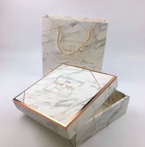 Marble box Marble bag Birthday bag doorgift bag Kotak hadiah Bag kuih Hari Raya biskut CNY 年饼袋 礼品袋 碰柑袋