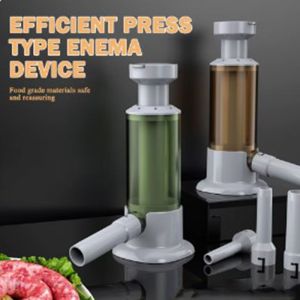 HJKL Tự làm Dụng cụ nhồi thịt xúc xích Với ống nhồi Dễ dàng nhanh chóng Máy làm xúc xích kiểu nằm Đa năng Nhựa Máy làm đầy xúc xích Nhà bếp