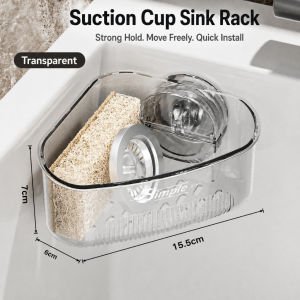[SG Stock] Suction Cup Sponge Holder Rust-Proof Removable Sink Rack Sponge Drain Holder No Punching Soap Dish Drain Rack