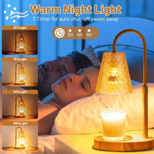 Vintage Candle Warmer Lamp with Dimmer Adjustable Height Classic Aromatherapy Diffuser Home Decoration