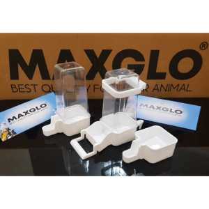 Cepuk Dispenser Maxglo Tempat Makan & Minum Burung Isi Set