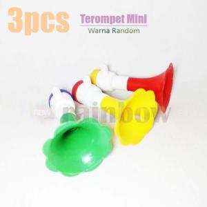 3 Pcs - Terompet Mini Plastik Terompet Tahun Baru Trompet Murah Trumpet New Year Plastic Terompet Pesta Trompet Party Terompet Kecil Terompet Anak   - Random