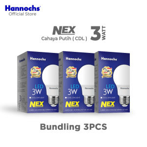 Hannochs Lampu Bohlam NEX 3W Cahaya Putih Paket isi 3pcs
