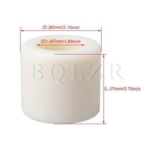 80x70mm Pallet Jack Truck Load Wheels Roller Replacement ID 47mm Nylon White