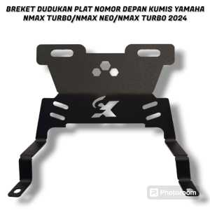 BREKET DUDUKAN PLAT NOMOR KUMIS DUDUKAN PLAT NOMOR DEPAN MODEL KUMIS PNP YAMAHA NMAX TURBO NMAX NEW NEO TECH NMAX TURBO 2024