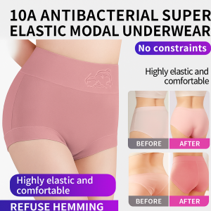 Womens Super Elastic Comfortable High Waist Panties Seamless Full Coverage Butt Elasticity Abdomen Control Comfortable Breathable Underwear