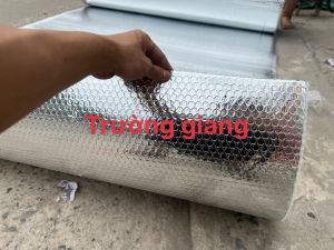 Combo ( Khổ rộng 1m x Dài 20m 21m 22m 23m 24m25m26m27m28m 29m 30m ) Tấm cách nhiệt chống nóng mái tôn hai mặt bạc CAO CẤP