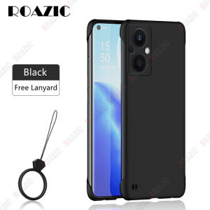 ROAZIC For OPPO Reno 7Z 5G Phone Case [Free Lanyard] Frameless Slim Hard PC Casing Camera Protection Matte Scratch Proof Casing Reno7 Z 5G