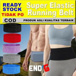 Tas Pinggang Elastis Running Belt untuk Jogging Lari Sport High Elasticity banyak Warna Bahan berkualitas