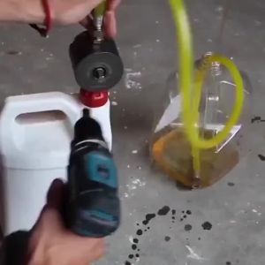 Portable Electric Drill Pump – Self-priming Liquid Transfer Pump for Water Oil & Fuel Outdoor Use