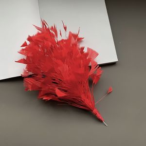 Q-1151 STORE Triangle Tipped Turkey Feathers Multicolor Free Bendable Feather Headpieces DIY 25-30CM Feather Flower DIY Crafts