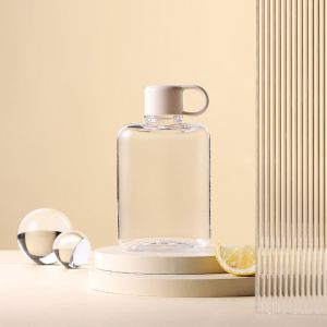 DAWEIF Flat Water Bottle Tritan Material 360ml/500ml Sport Bottle Travel Flask Mug Lightweight Drinks Kettle Milk