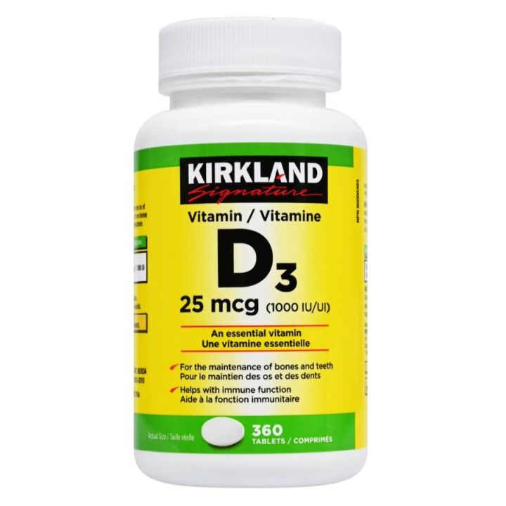 Kirkland Signature - Vitamin D3 25mcg 1000IU 360 Tablets | Lazada PH