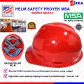 Helm Proyek Standart / Safety Helmet MSA USA V-GARD Warna ( Hijau, Merah, Biru, Orange, Putih ). 