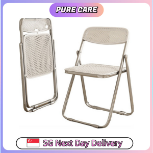【Pure Care】 Minimalist Rattan Design Foldable Chair / Space - Saving / Office Chair /Dining Chair /Simple Outdoor
