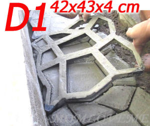 Pavement mold อุปกรณ์ตกแต่งสวน ลายหินธรรมชาติ ลายก้อนอิฐ แบบพิมพ์ทำเองจัดสวนแบบDiy  ส่งฟรี จากLazada