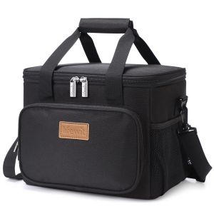Collapsible Insulated Cooler Bag Large Leakproof Soft Edge Portable Cooler Bag for Outdoor Travel Beach Picnic Camping BBQ Party