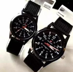 BISA COD - JAM TANGAN SWISS ARMY FASHION/CASUAL COUPLE PRIA/WANITA FASHION STRAP KANVAS