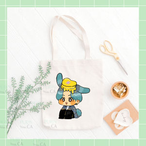 Tote bag Kanvas Gambar Butter Character