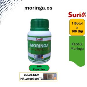 SuriA Organic Moringa Capsules 400mg Immunity Booster 100 Capsules