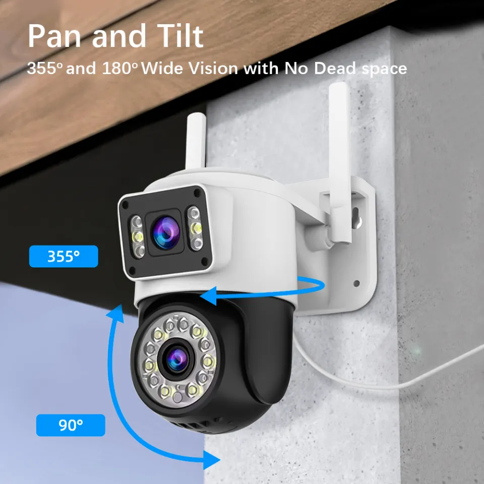 YOOSEE Y16 Dual lens CCTV Camera 4K 3MP Outdoor wireless WIFI - Main Image