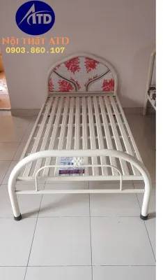Giường sắt giá rẻ gia đình 1m2x2m giá rẻ tại xưởng tphcm-bình dương giao hàng lắp ráp trong ngày