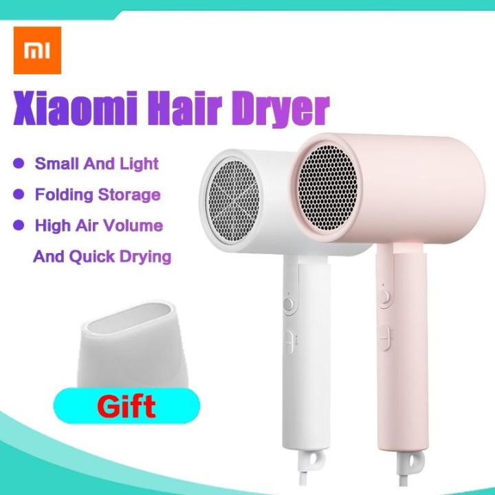 XIAOMIMIJIA Original Foldable Hair Dryer 3 in 1 Salon Negative Ions ...