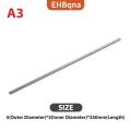 [COD] EHBqna Silver Round 304 Stainless Steel Capillary Tube Pipe 250mm Hollow Circular Tube. 