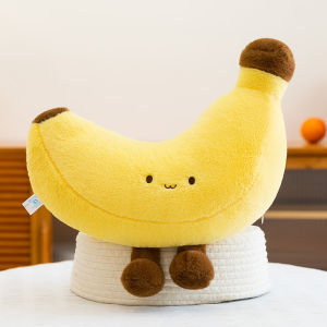 Oldlaiben Cute Long Leg Banana Plush Toy Soft Pillow for Kids Sleep Hug Gift Baby Doll Comfort Play Anak Hadiah