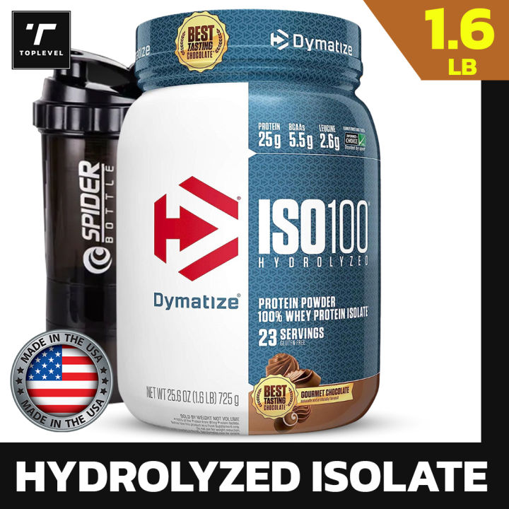 Dymatize ISO100 Hydrolyzed Protein Powder 100% Whey Isolate Protein 1.6 ...