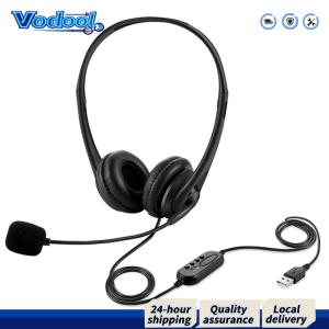 【Fast delivery】 Noise Cancelling Headset with Mic Universal Stereo Headphone for Computer Laptop