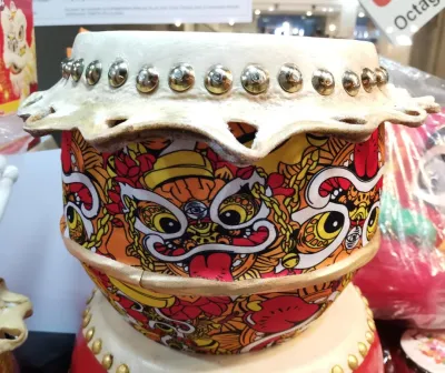 Children Lion Dance Drum 8 inch (Large sizes) 儿童小鼓8寸（大号)