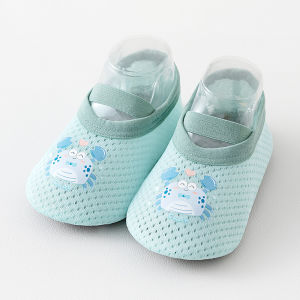 Orzbow 2 Pairs Summer Non-Slip Comfortable Baby Walking Floor Shoes Breathable Mesh Baby Floor Socks Boy Girl 0-26 Month