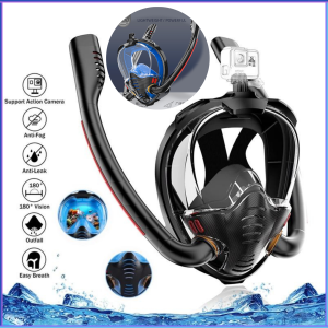 PENGIRIMAN CEPAT VELRAPCOR Kacamata Full Face Diving Snorkeling S/M K3 01 / kacamata selam pria dewasa tembak ikan anti masuk air kabut scuba diving bisa napas full set snorkeling menyelam di laut renang