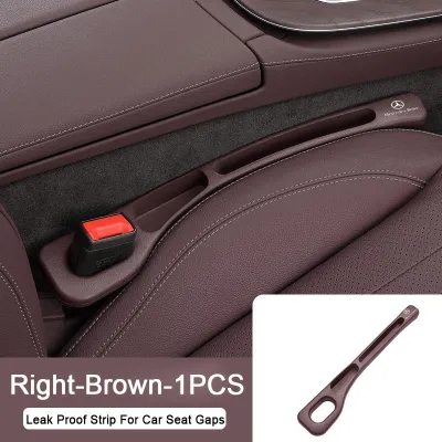 Car Seat Leak-Proof Plug Gap Filler Soft Pad Seat Side Seam Strip Phone Key Storage For Mercedes Benz W202 AMG W203 G63 C Coupe E200 GLB E B E200 GLC W204 GLA W124 W212 CLA180 G500 Vito A35 A180 Accessories