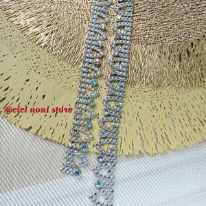 Diamond Jahit Variasi Cangkang Permata Bentuk Segitiga Panjang Per 50 Cm Murah