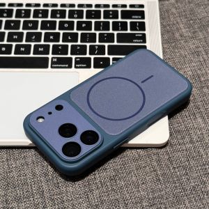 Luxury Retro Fabric Texture Hard Magne For Magsafe Case For iPhone 17 16 15 14 13 12 Pro Max Plus Wireless Charging Cover