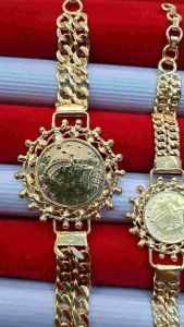 Gelang Matahari Wanita Lapis Emas Tempahan 100% Sangat Mirip Emas Asli