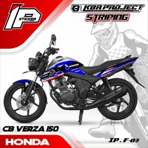 Striping CB VERZA 150 PETRONAS - Sticker Striping Variasi List HONDA CB VERZA 150 PETRONAS IP.F-03 Design IP Sticker