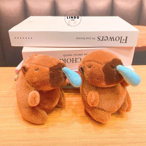 Móc khóa Capybara LINDO Móc khóa Cute Hot trend Treo Balo Cặp Quà tặng xinh xắn