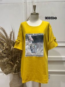 ATASAN SPANDEX APLIKASI LENGAN PENDEK FASHION LD 118 FIT 4L XXXXL MM 19048-S MISSMODE SVL