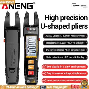 [Vktech]ANENG PN129 Clamp Meter U-รูปสมาร์ท 4000 นับมัลติมิเตอร์ AC/DC 600V แรงดันไฟฟ้าความต้านทาน NCV Sensing เครื่องมือทดสอบ