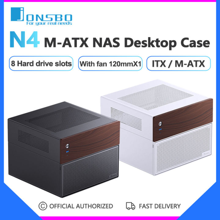 Jonsbo N4 NAS Desktop Chassis ITX / M-ATX Computer Case 8 Hard Disk ...