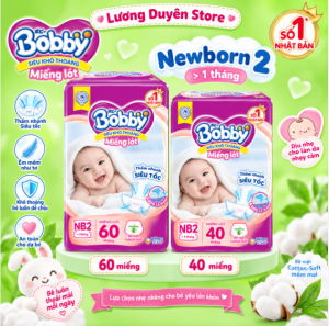 Miếng lót Bobby Newborn 2 40/60 miếng