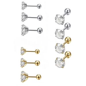 Bông tai titan đính đá lấp lánh rất bền và sáng màu (giá 1 chiếc )