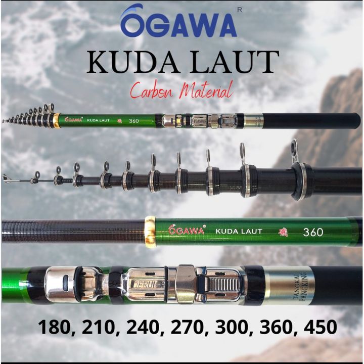 joran pancing ogawa kuda laut 300 tegek kolong joran kuat fishing rod