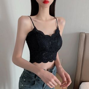 พร้อมส่ง เสื้อสายเดี่ยวบราลูกไม้เสริมฟองน้ำด้านใน สายปรับได้ตามต้องการ ใส่ด้านในหรือเดี่ยวๆก็ปังมากคร่า LG105