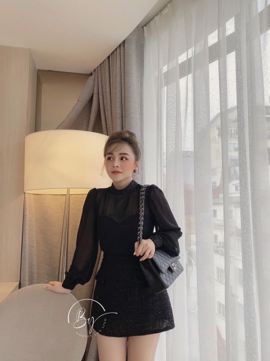 Set dạ tweed chân váy + áo khoác loại đẹp | Shopee Việt Nam