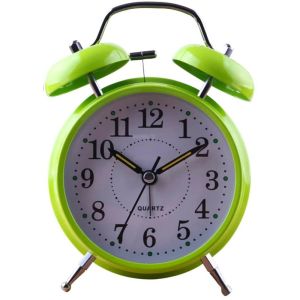 4 Inch Classic Loud Twin Double Bell Alarm Clock ogue Bedside Desktop Clock